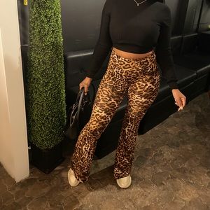 Leopard print pants